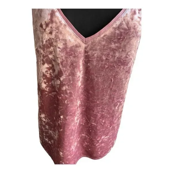 ZARA medium pink W/B collection Velvet Lace sleeveless top Made in Morocco - Picture 2 of 6
